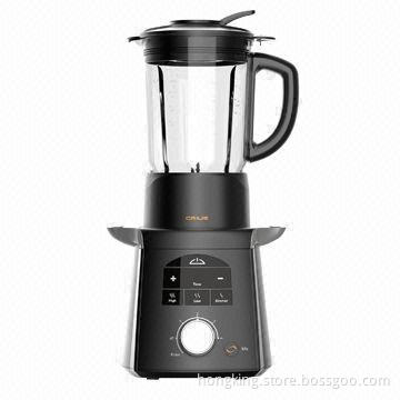 1,200W Soup Maker with Integrated Lid, Measuring Cup and Filling Hole, 600W Motor Power